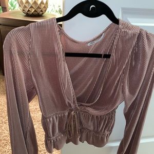 Zara Champagne Blouse